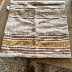 Pottery Barn Glenfield stripe 24x24 pillow cover NWT.